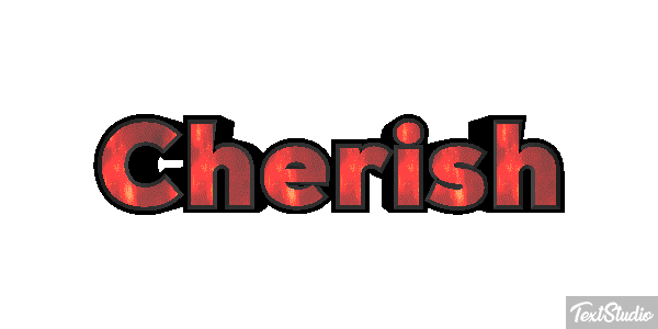 Cherish Text effect