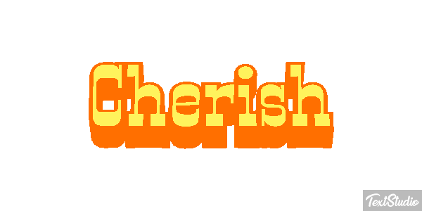 Cherish Text effect