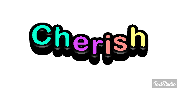 Cherish Text effect