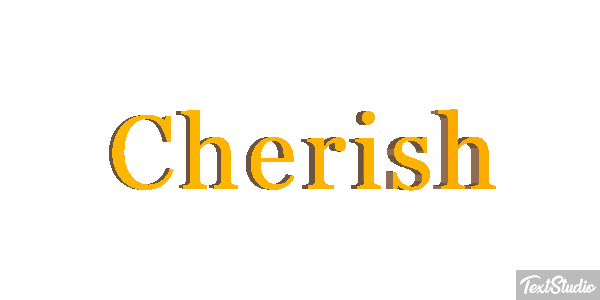 Cherish Text effect