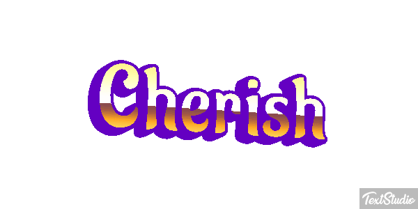 Cherish Text effect