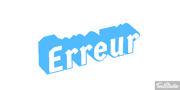 Erreur Effet de texte