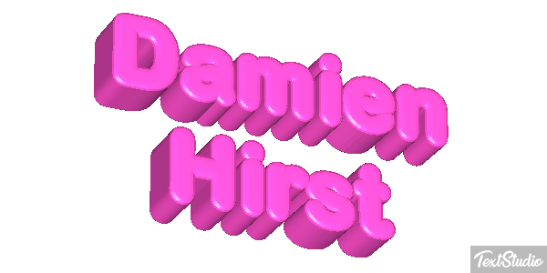 Damien Hirst Text effect