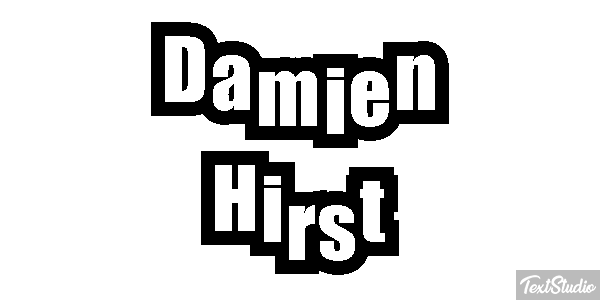 Damien Hirst Text effect