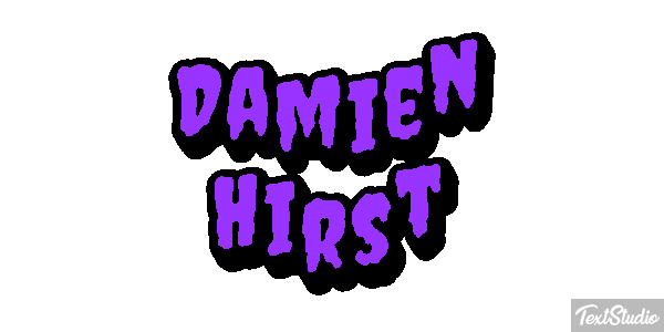 Damien Hirst Text effect