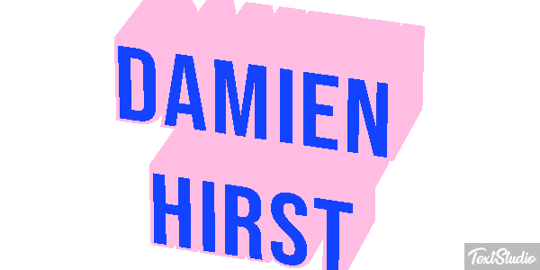 Damien Hirst Text effect
