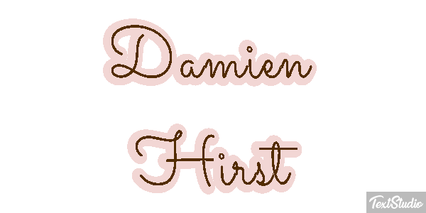 Damien Hirst Text effect