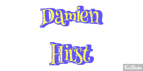Damien Hirst Text effect