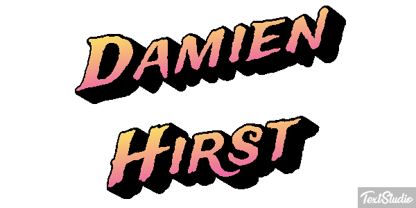 Damien Hirst Text effect