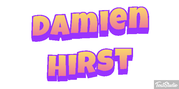 Damien Hirst Text effect
