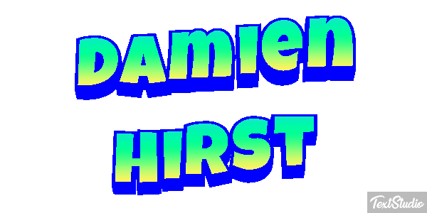 Damien Hirst Text effect
