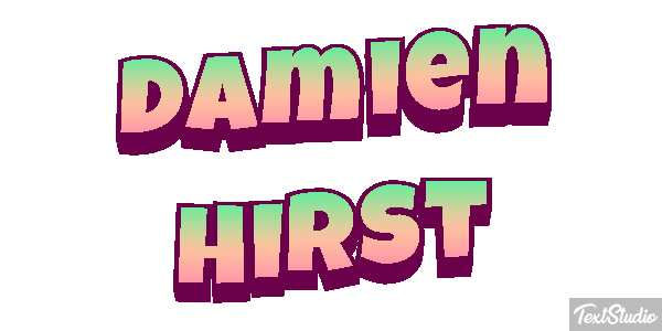 Damien Hirst Text effect