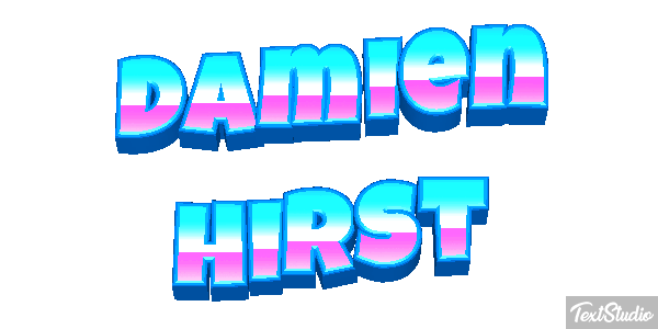 Damien Hirst Text effect