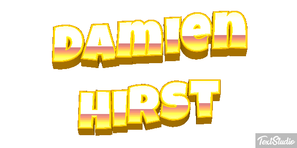 Damien Hirst Text effect