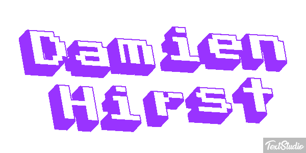 Damien Hirst Text effect