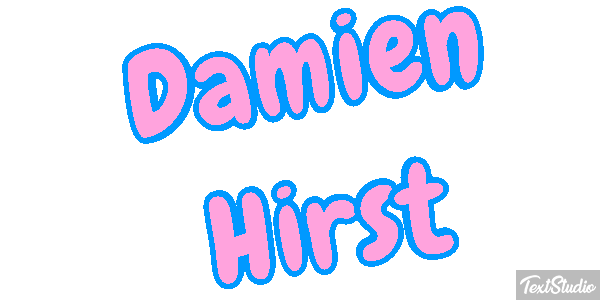 Damien Hirst Text effect