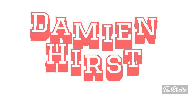 Damien Hirst Text effect