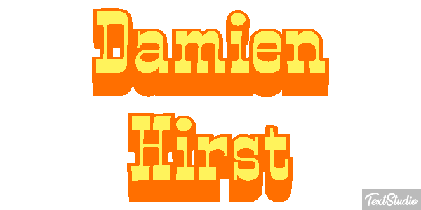Damien Hirst Text effect