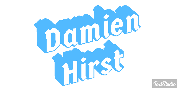 Damien Hirst Text effect