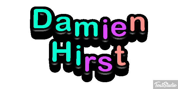 Damien Hirst Text effect