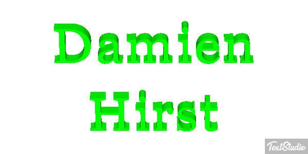 Damien Hirst Text effect