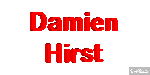 Damien Hirst Text effect