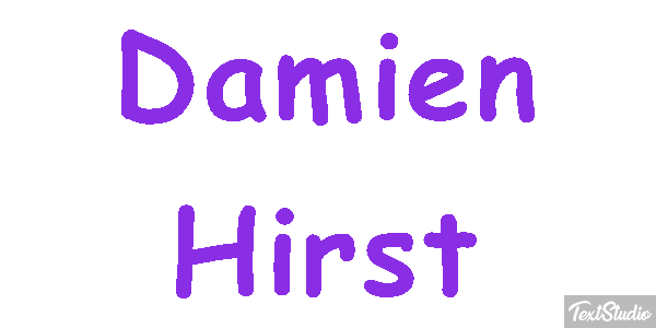 Damien Hirst Text effect