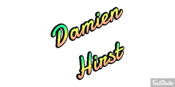 Damien Hirst Text effect