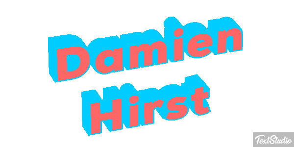 Damien Hirst Text effect