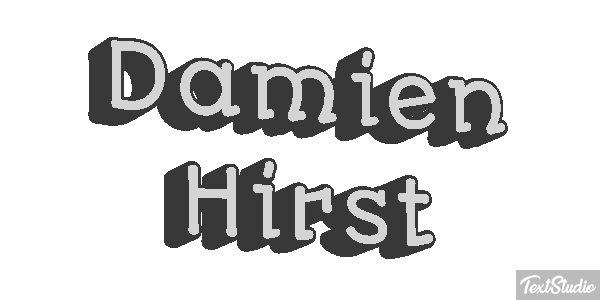 Damien Hirst Text effect