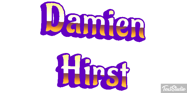 Damien Hirst Text effect