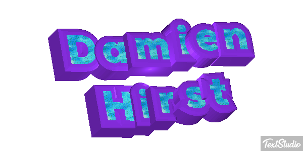 Damien Hirst Text effect