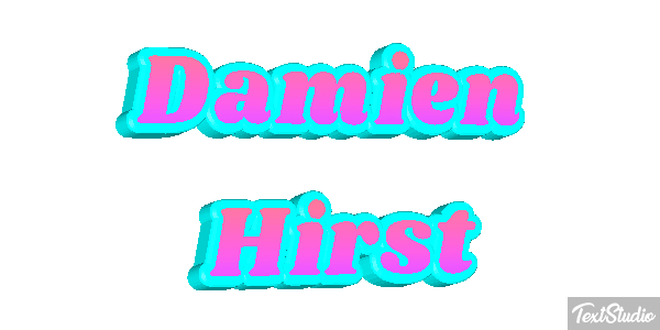 Damien Hirst Text effect