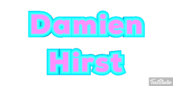 Damien Hirst Text effect