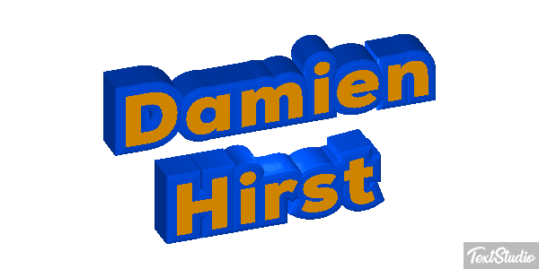 Damien Hirst Text effect