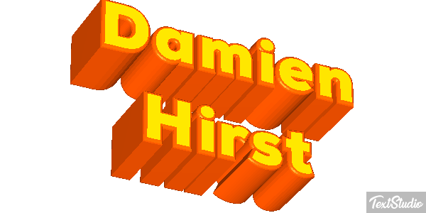 Damien Hirst Text effect