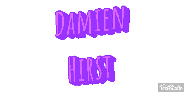 Damien Hirst Text effect
