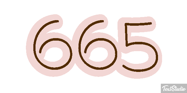 665 Effet de texte