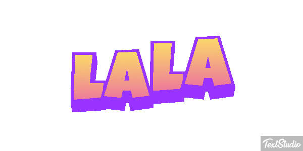 Lala Effetto testo