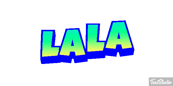 Lala Effetto testo