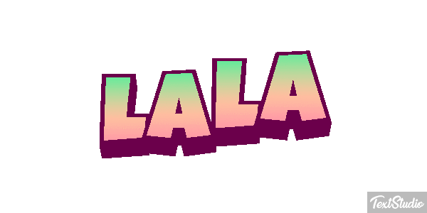 Lala Effetto testo