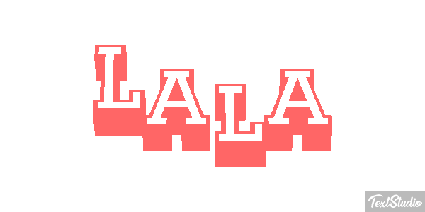 Lala Effetto testo