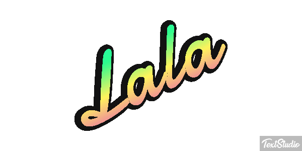 Lala Effetto testo