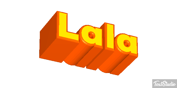 Lala Effetto testo