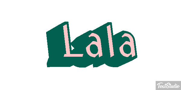 Lala Effetto testo