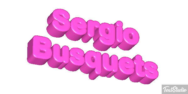 Sergio Busquets テキスト効果