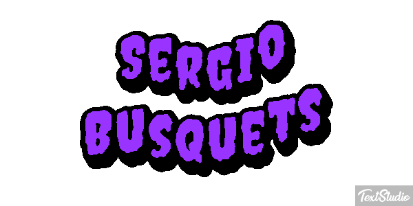 Sergio Busquets テキスト効果