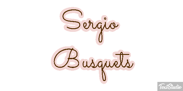 Sergio Busquets テキスト効果