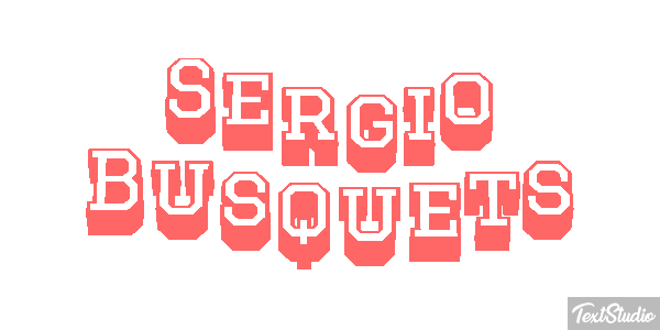 Sergio Busquets テキスト効果