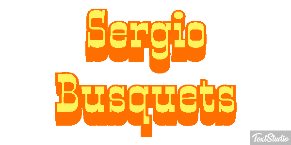 Sergio Busquets テキスト効果
